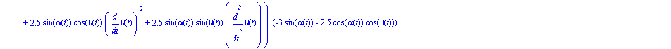 ecua := [135*sin(alpha(t))^2*diff(alpha(t), `$`(t, 2))+135*cos(alpha(t))^2*diff(alpha(t), `$`(t, 2))+23.43750000*cos(1.200000000*alpha(t))^2*diff(alpha(t), `$`(t, 2))+23.43750000*sin(1.200000000*alpha...