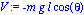 V := -m*g*l*cos(theta)