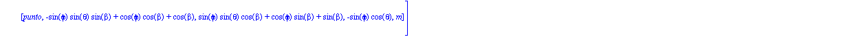 sistema := [[semiaro, [-2*R*sin(theta)*sin(beta)/Pi+R*cos(beta), 2*R*sin(theta)*cos(beta)/Pi+R*sin(beta), -2*R*cos(theta)/Pi], rtot, M, R], [vector, [0, 0, 0], [5, 0, 0], red], [vector, [0, 0, 0], [0,...