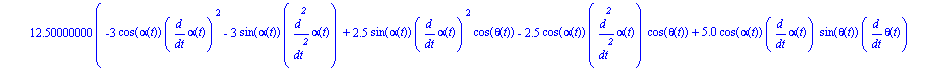 ecua := [135*sin(alpha(t))^2*diff(alpha(t), `$`(t, 2))+135*cos(alpha(t))^2*diff(alpha(t), `$`(t, 2))+23.43750000*cos(1.200000000*alpha(t))^2*diff(alpha(t), `$`(t, 2))+23.43750000*sin(1.200000000*alpha...