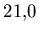 $21.0$