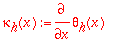 kappa[h](x) := diff(theta[h](x),x)