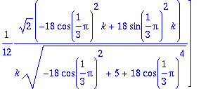 vt1 := vector([1/2*sqrt(2)*cos(1/3*Pi)/(sqrt(-18*co...